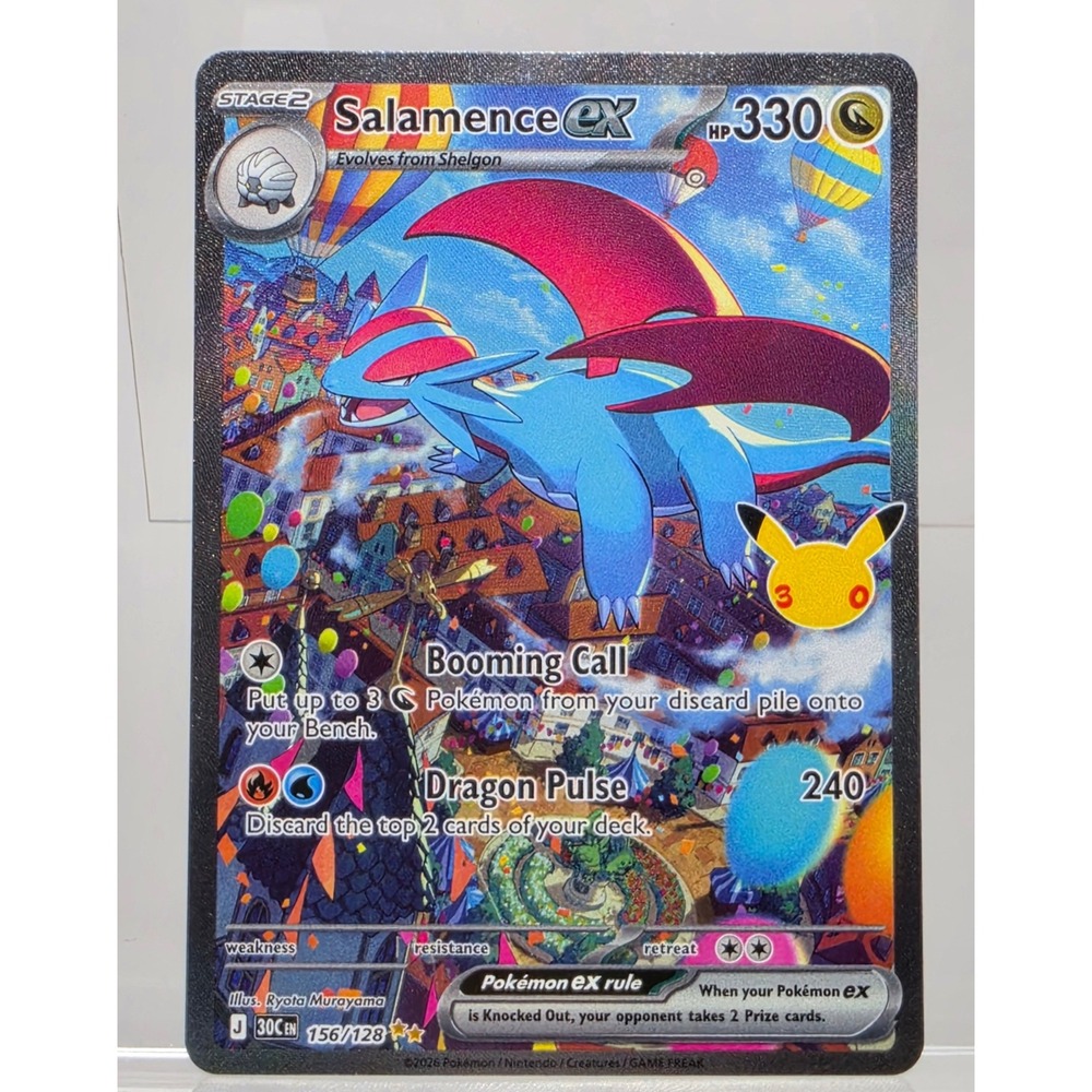 Pokemon 30th Celebration Salamence ex SIR 156/128